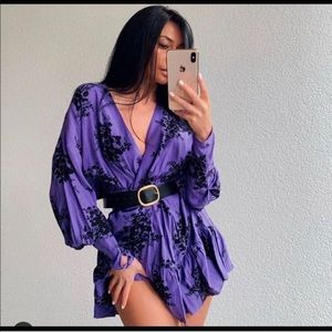 Zara Purple Print Dress